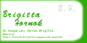 brigitta hornok business card